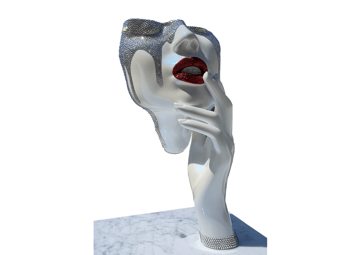 Sculptures - Kiss my Diamonds Drpping Diamonds - Art Made by Gab